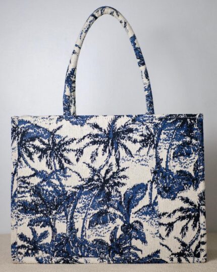 BLUE PALM TOTE