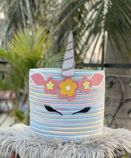 UNICORN rainbow BASKET